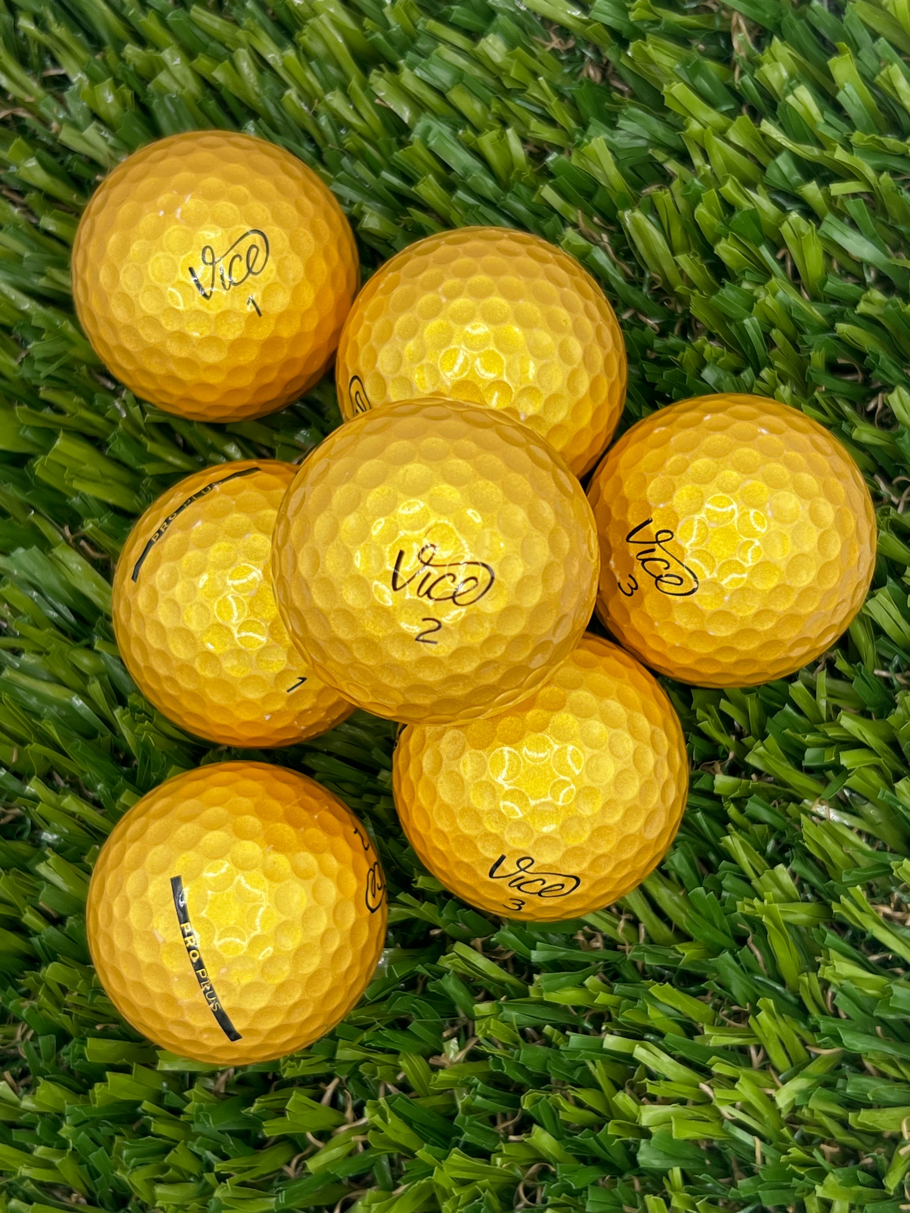 Vice Golf Ball - All Gold Pro Series ReMix